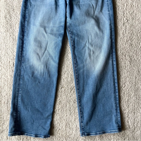 NEW MOTHER LIL Rambler Zip Flood Jeans Wide Leg 27 P - Picture 4 of 10